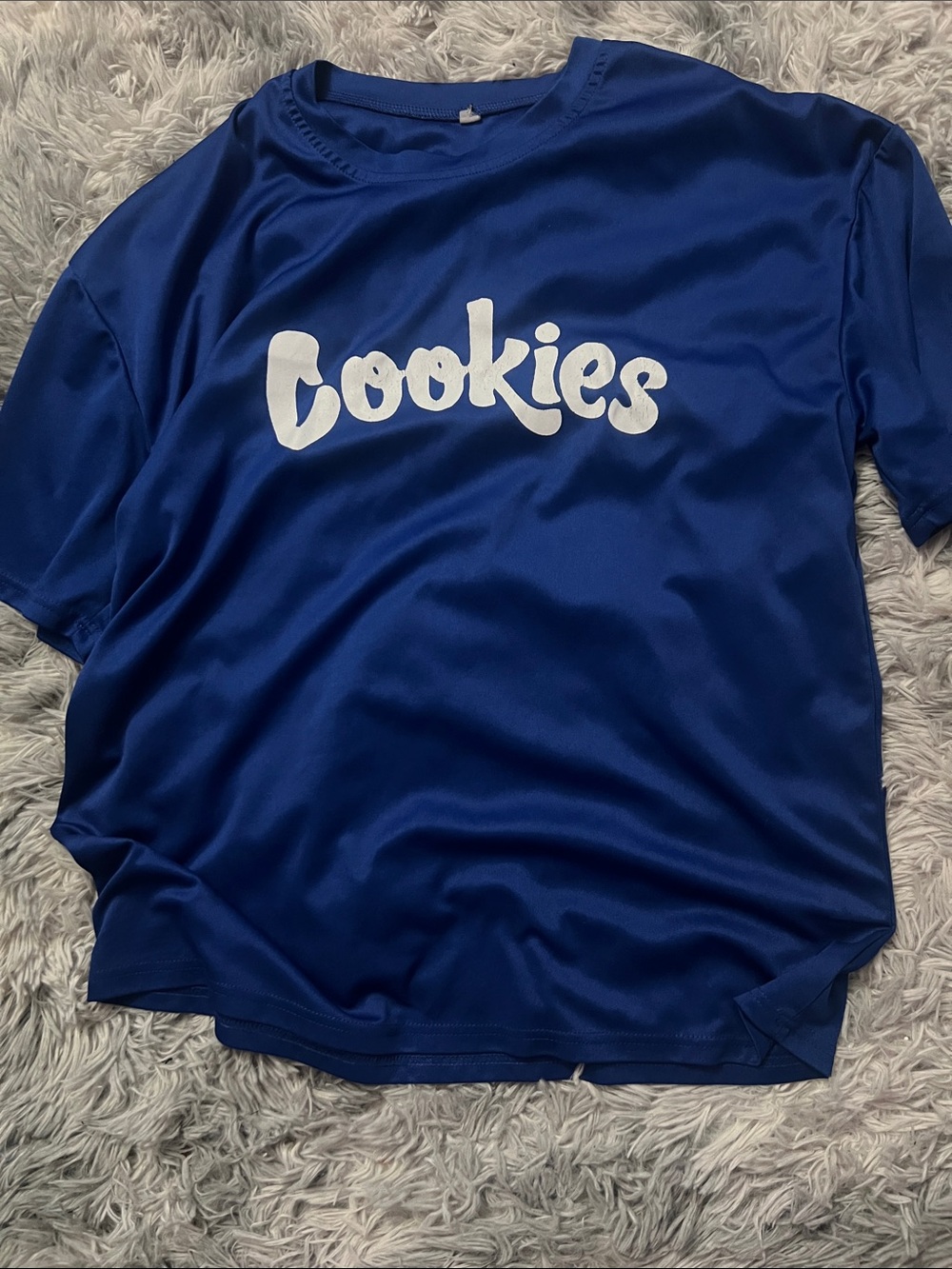 Cookies Script Logo Tee in Royal Blue